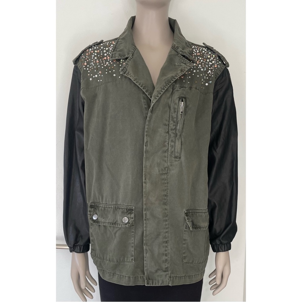 Forever 21 Military Style Rhinestone Utility Jacket - Picture 11 of 15